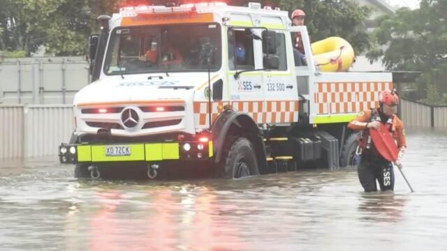 Derrumbe del fin de semana: imágenes salvajes de inundaciones mientras tormentas severas azotaban el este de Australia antes del verano
