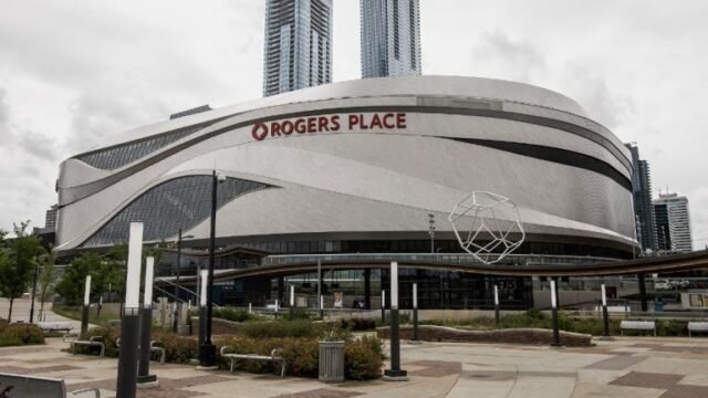 Rogers Place, home of the Edmonton Oilers. (/Jason Franson/CP)