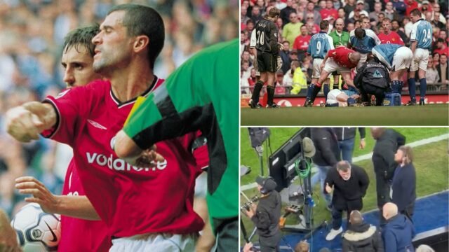 Las mayores peleas de Roy Keane: ESA falta sobre Alf-Inge Haaland, ofrecer a un aficionado en el aparcamiento, desear haber golpeado más fuerte a Alan Shearer y dos enfrentamientos importantes con los entrenadores
