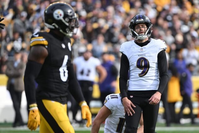 Los Ravens dicen que no están considerando un cambio de patadas, pero Justin Tucker es motivo de preocupación
