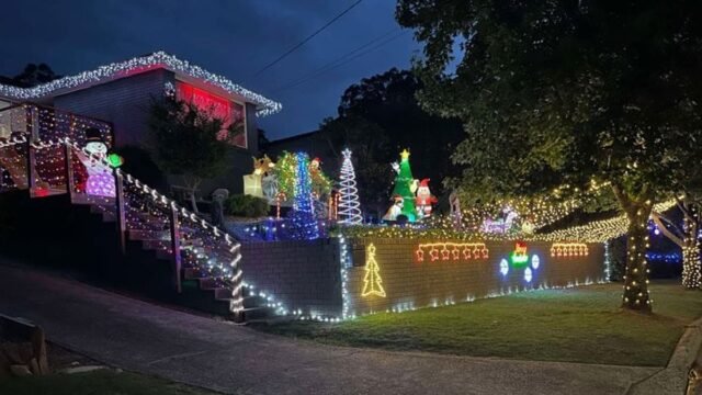 Por qué un Grinch navideño ha ordenado a una familia australiana que desmonte parte de su increíble despliegue de luces
