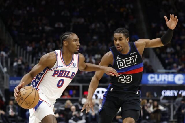 Después de una victoria en la Copa de la NBA, los Pistons 'agotados' pierden ante los 76ers en el segundo partido consecutivo
