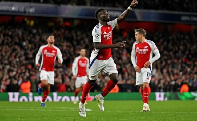 El doblete de Bukayo Saka hunde al Mónaco mientras el Arsenal mira a los octavos de final de la UEFA Champions League
