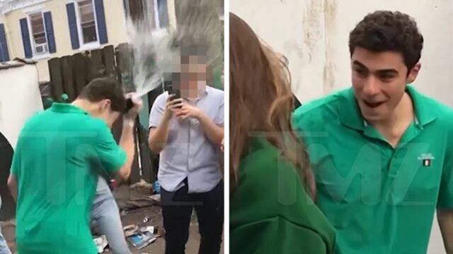 Luigi Mangione rompe la cerveza abierta con la cabeza y la traga, muestra un video
