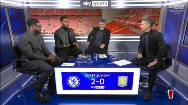 Micah Richards habla sobre el "pánico" en el estudio de Sky Sports después de que los expertos se vieron obligados a comentar el choque entre Chelsea y Aston Villa desde Anfield, mientras explica por qué lo dejaron "tambaleando" en la televisión en vivo.
